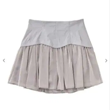 COCO DEAL 샴브레이 쉬폰 프릴 치마바지