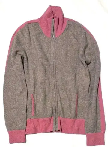 gobi 캐시미어 100% 집업 블루종