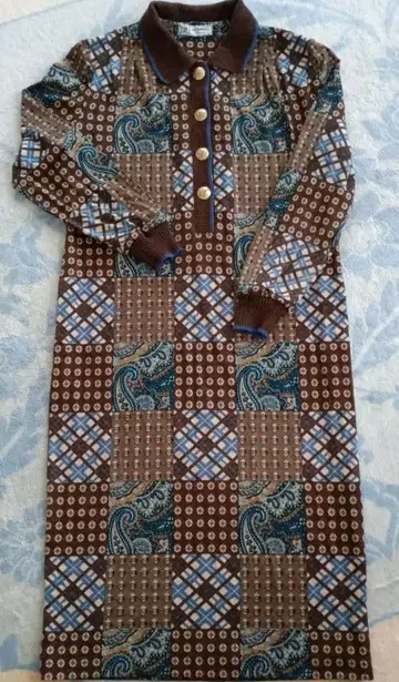 이탈리아제 패치워크 디자인 원피스