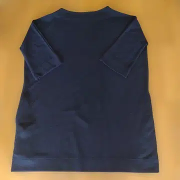 네이비 7부 소매 원피스