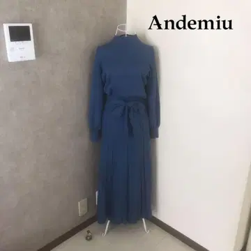 안데뮤 1회 착용 니트 맥시 원피스