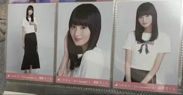 노기자카46 브로마이드 엔도 사쿠라 리본 코디 3종 컴프