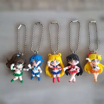 세일러문 아크릴 키링 5체 세트