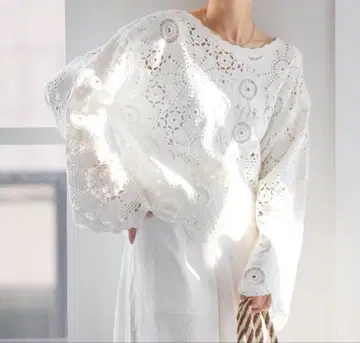 저널 스탠다드 리룸 자수 크로셰 풀오버