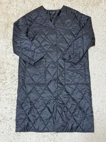 미즈이로 인드 블랙 퀼팅 코트 퀼트