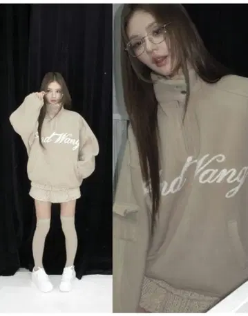 andwang Fluffy Fleece Set beige