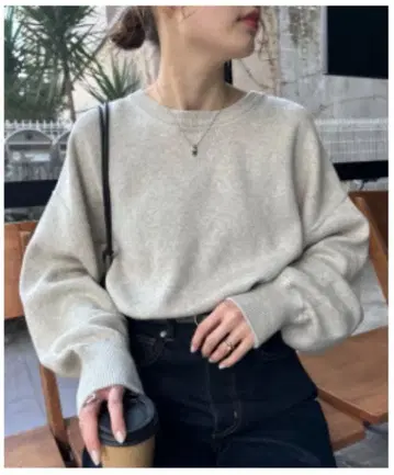 CIAOPANIC TYPY 맨투맨 같은 볼륨 슬리브 니트