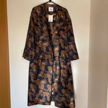 올 패턴 롱 코트 이아 파피오네