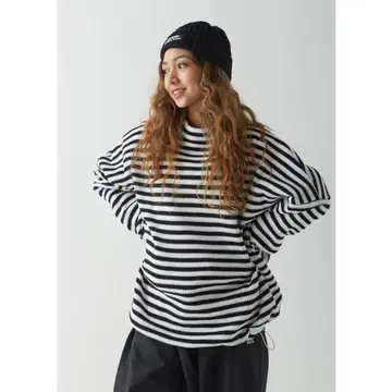 BSRABBIT 상의 의류 보더 풀오버 스노우보드