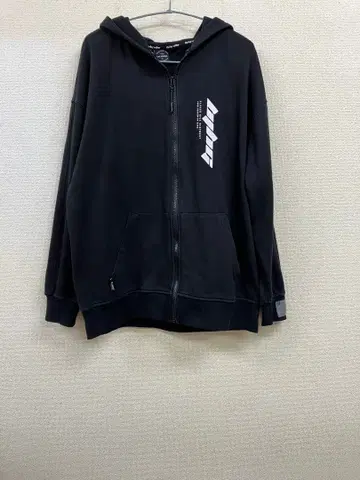 BJHG 로고 맨투맨 집업 후드티 블랙 XXL