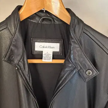 캘빈 클라인 블랙 가죽 자켓