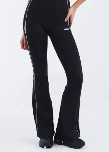 HDEX 여성 서포트 파이핑 부츠컷 레깅스