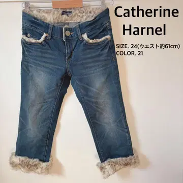 [ 택 포함 ] 캐서린 하넬 데님 팬츠 24 인심 약 45cm