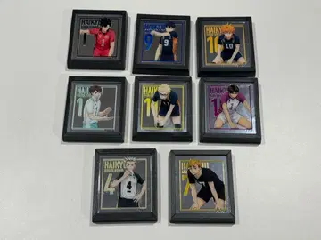 하이큐!! 트레이딩 프레임 마그넷 거울 8개 세트