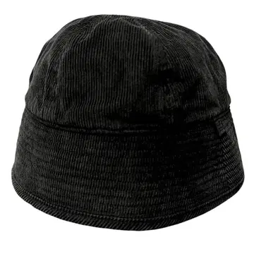 CA4LA 카시라 코듀로이 햇 블랙 벨 볼 패널 모자 블랙