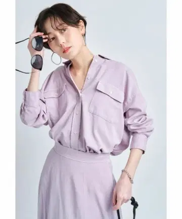 알베이지 스토리 데님 셔츠 셋업 S