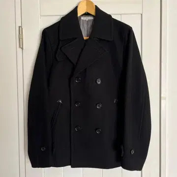 그린 라벨 릴랙싱 남성용 피 코트 블랙 M