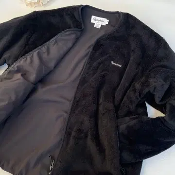 [ 새상품급 ] Gymphlex 플리스 자켓 V넥 사이즈 14 블랙