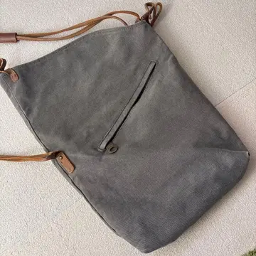 캔버스 숄더백 그레이