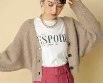 [ 새상품 택 포함 ] Rirandture 로우게이지 돌먼 가디건