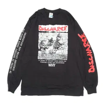Discharge 롱T WHY 블랙 XL