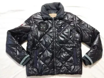 AVIREX 퀼팅 자켓 미국 해안 경비대 USCG L 블랙