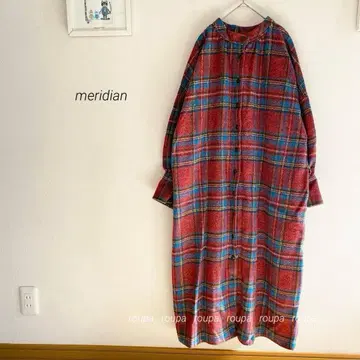 meridian 2way 밴드 카라 롱 셔츠 원피스 5070