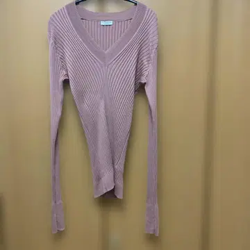 VERMEIL par iena 핑크 브라운 V넥 니트