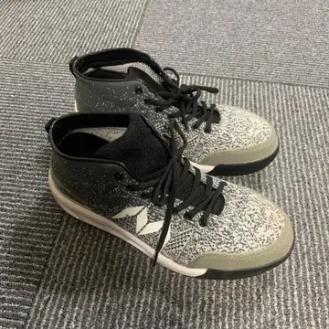 하이컷 스니커즈 그레이/화이트