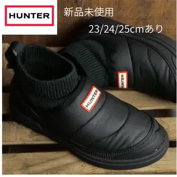 [ 새상품 ] HUNTER 슬립온 부츠 니트 부츠 23/24/25cm