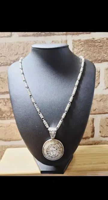 아발란체 실버925 크리스탈 펜던트 x 롱 체인 포함!