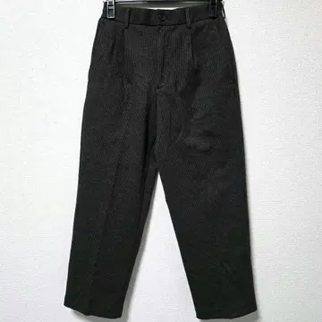 유니클로 턱 와이드 팬츠 와이드 슬랙스 트위드 하운드투스 체크 헤링본