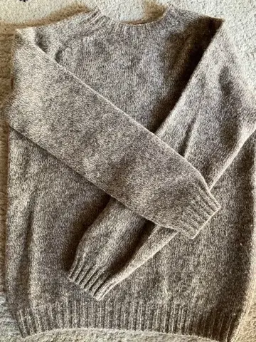 Harley of Scotland 울 스웨터 38 매쉬룸