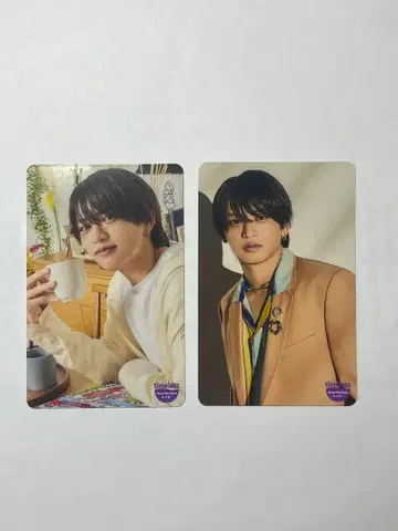 timelesz 이노마타 슈토 마츠시마 소 트레이딩 카드 2장 세트
