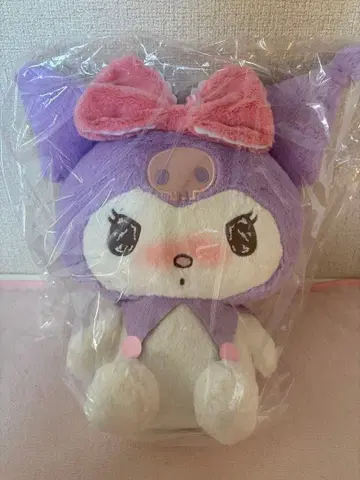산리오 쿠로미 봉제 인형 러블리 퍼프
