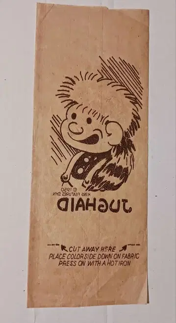 1950년제 캐릭터 다리미 전사 시트