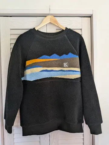 레어 Helly Hansen 플리스 자켓 블랙/멀티 컬러