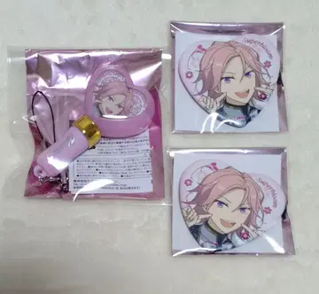 앙스타 스타포니 하트 캔뱃지 미니 펜라이트 벚꽃 호박 세트