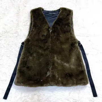 mizuiroind 퍼 베스트 지레 브라운 미즈이로 인드