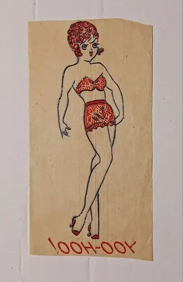 40s50s 빈티지 전사지 pin-up girl [ YOO-HOO! ]