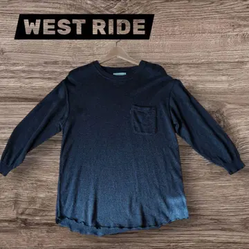 실크 혼방 WEST RIDE 니트 차콜 그레이 웨스트 라이드
