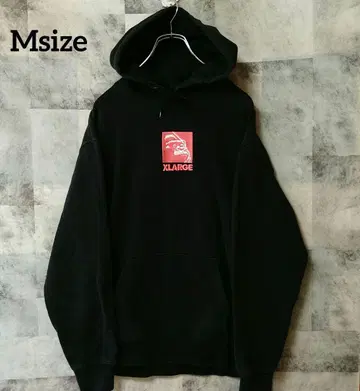 XLARGE 엑스라지 Msize 풀오버 후드티 블랙 자수 로고