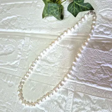 화이트 담수 진주 목걸이 40cm