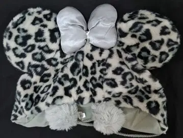 디즈니 팬캡 레오파드 무늬 그레이