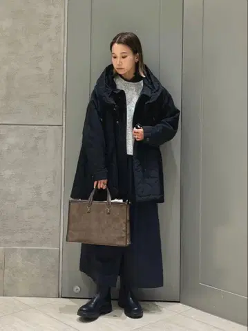 [ VACHEMENT ] united arrows 퀼팅 모즈 코트