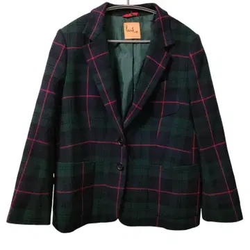 새상품급 폴스미스 타탄 체크 울 자켓 M 사이즈 44