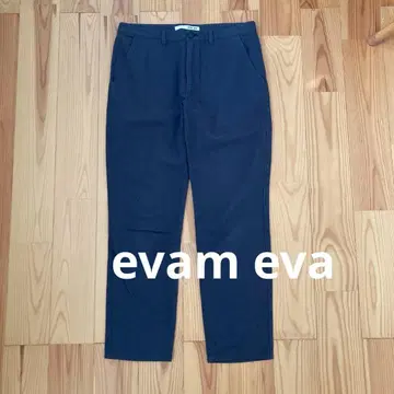 evameva 울코튼 스트레이트 팬츠