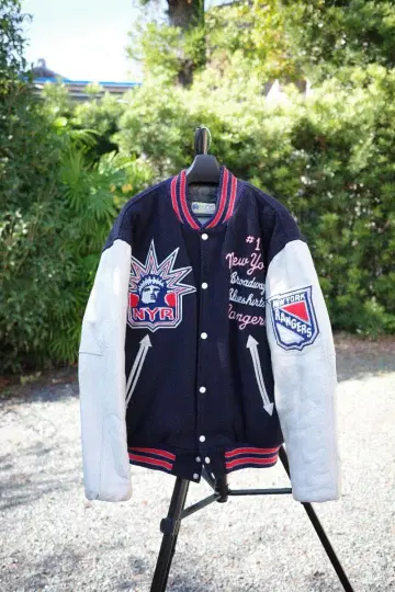 백드롭 바시티 자켓 New York Rangers 바시티 자켓