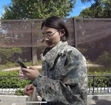 GORE-TEX 미국 해군 밀리터리 자켓 디지털 카모플라주 칸티스 착용