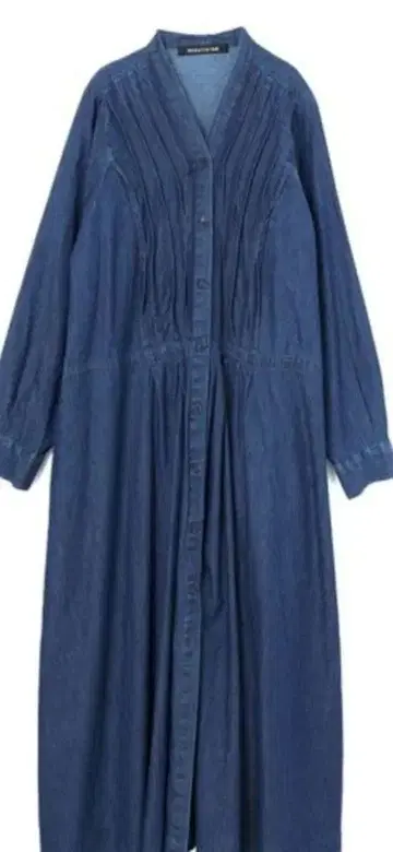 미즈이로 인드 데님 핀턱 원피스 정가 23980엔